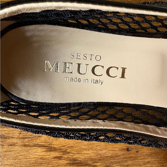Sesto Meucci Black Mesh Flats with Elegant Design - Picture 6 of 6